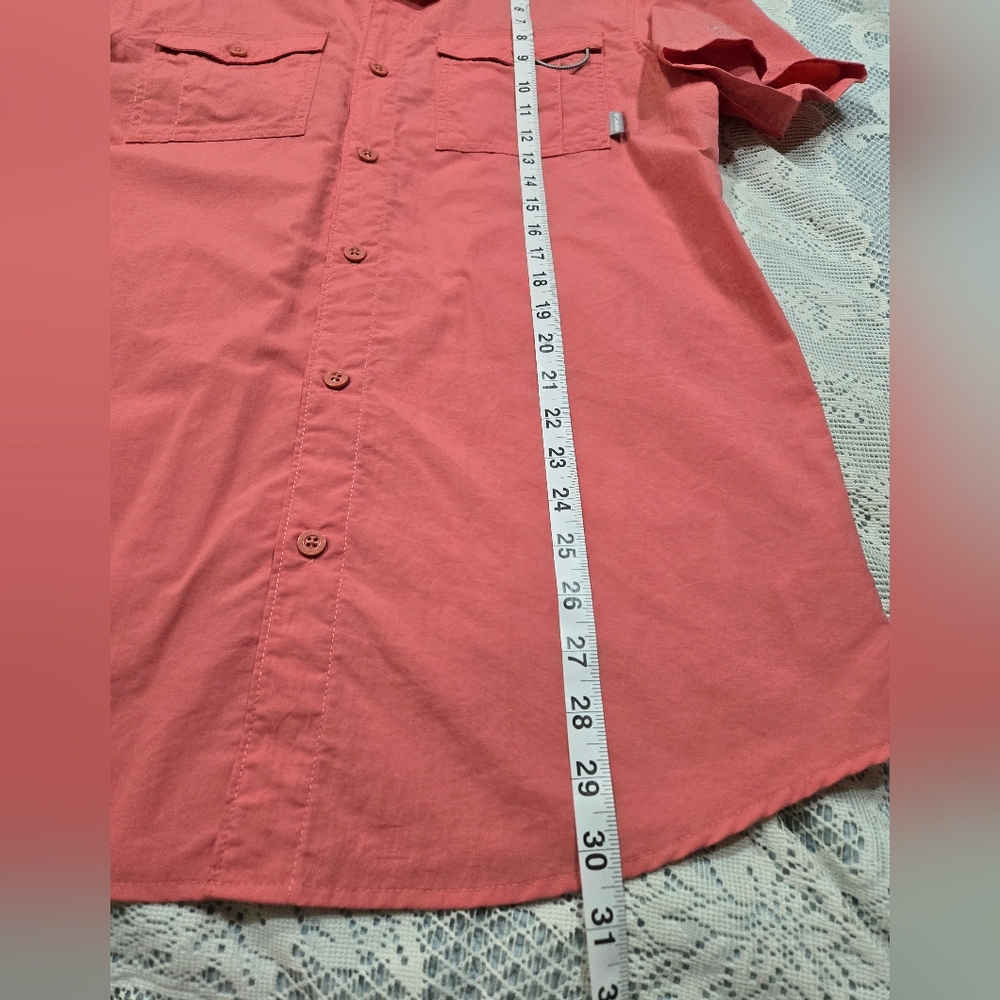 Men's Coral Short Sleeve Shirt - Picture 5 of 10